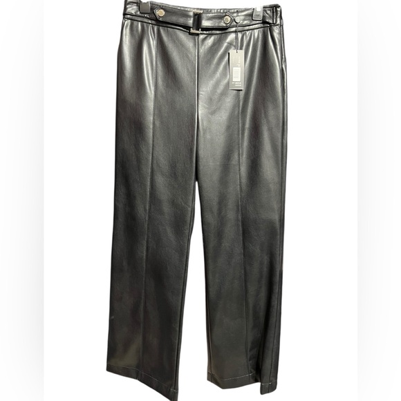 Elie Tahari Nappa Vegan Leather Belt Embellished Lined...